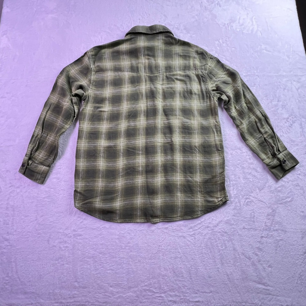 Wild Fable Green Plaid Button Down Shirt Medium NWT Oversized Cotton Flannel Top - Picture 3 of 7